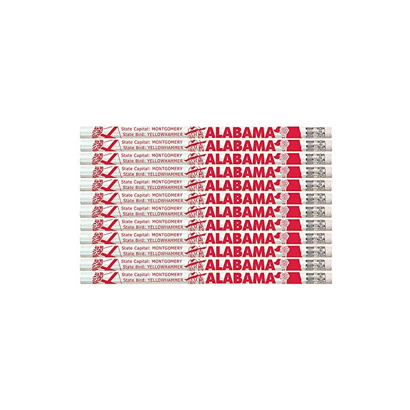 Express Pencils E3348 Alabama - Alabama State Quick Facts Pencils