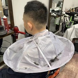 핑쇼76 Self Hair Cutting Cape for Hairdressing