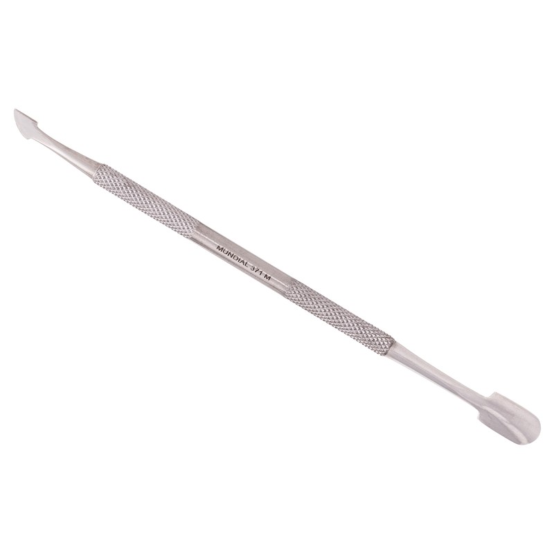 Mundial 2-Piece Cuticle Pusher and Manicure Pedicure Stick Set -