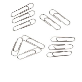 Mirhua 100 Pcs Paper Clips Office School Daily File Document Organizer 33mm Clips (Silver)