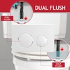 SPARES2GO Luxury Flush Plate Kit for Concealed Toilet Cistern Wall