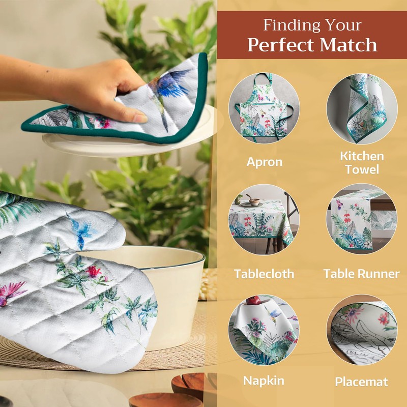 Maison d' Hermine Pot Holders, 100% Cotton, Easter Hot Pads,