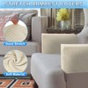 uxcell 2Pcs Twill Stretch Armrest Covers, Soft Armchair Slipcovers Couch