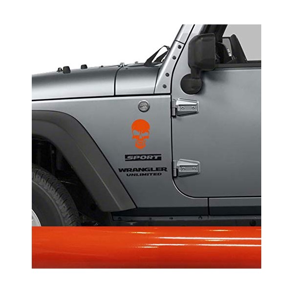 Set of (4) Small Skull Decals Sticker Graphics 5 inches