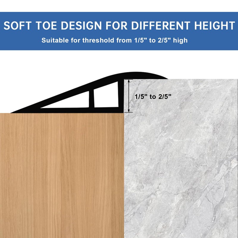 Vinyl Door Threshold Flooring Transition Strip Self Adhesive Carpet Edging