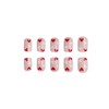 24 Pcs Valentine's Day Press on Nails Short Square Valentines