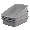 Ggbin Plastic Dish Tubs, Commercial Bus Box/Wash Basin Tote Box,