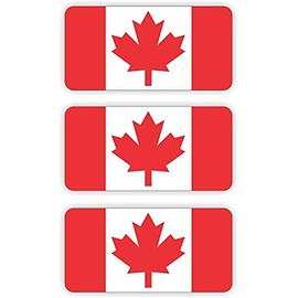 Canada Flag Hard Hat Sticker/Decal/Label Tool Lunch Box Helmet Canadian Maple Leaf