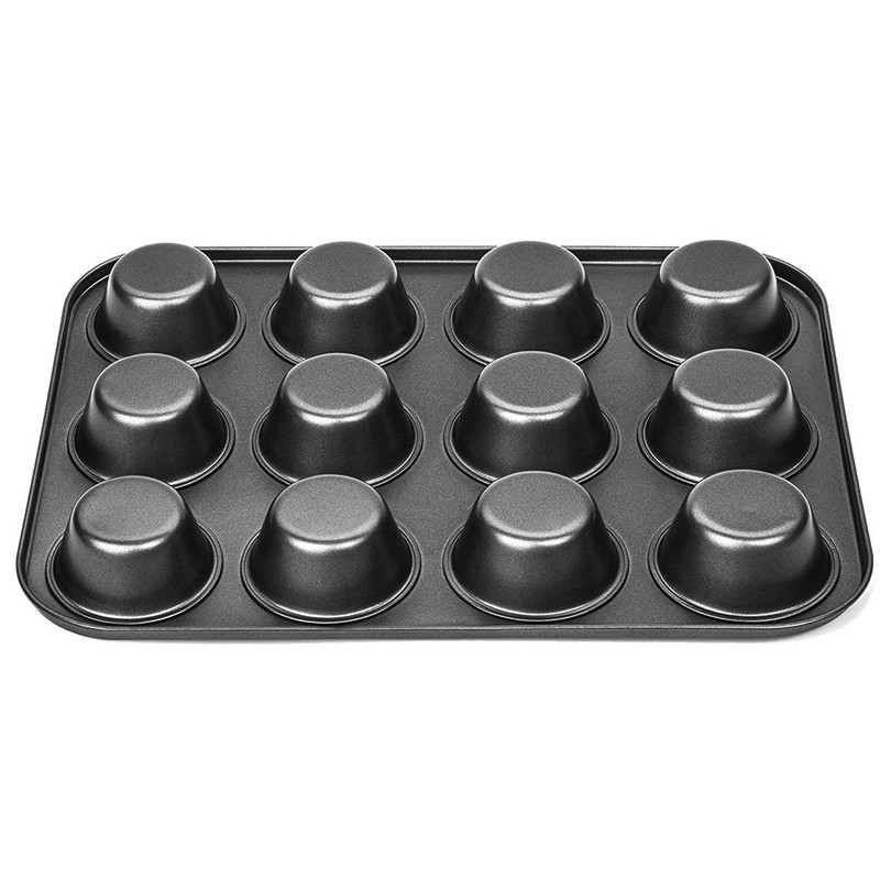 DIVCHI 12 Cups Muffin Tray - Nonstick BPA Free &