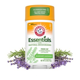 Arm & Hammer Essentials Desodorante Natural en Barra Lavanda, 71 g. Controla y Protege del Mal Olor por 24 Hrs. Axilas Frescas sin Aluminio, Parabenos, ni Ftalatos. Unisex