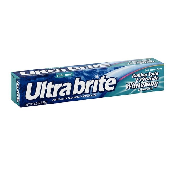 ULTRA BRITE T/P TART B/P WHITE 6 OZ (Pack of 3)