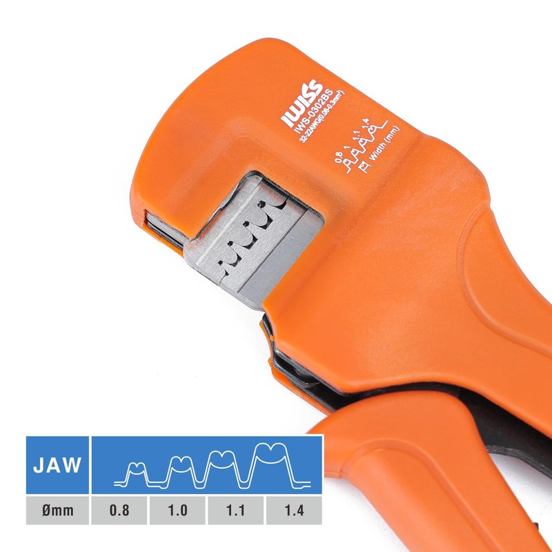 iCrimp IWS-0302BS Wire Crimping Tool for JST, Molex, Dupont Micro