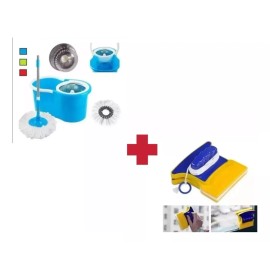 Cuher Trapeador C/cubeta Exprimidor + Limpiador Ventana Magnetico