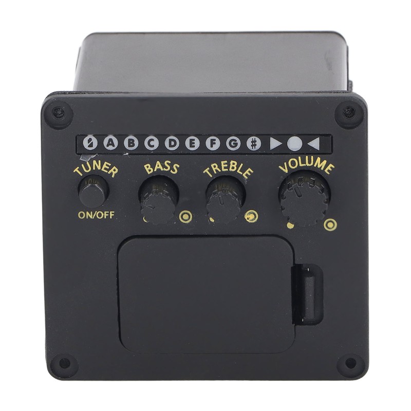 EQ01 Acoustic Guitar Tuner 2 Band EQ Black Guitar Tuner