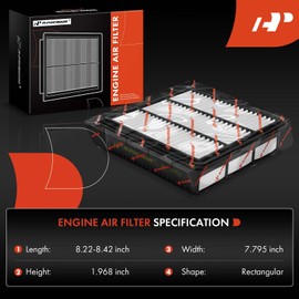 A-Premium 2-PC Engine Air Filter Compatible with Hyundai Elantra 2021-2023, Elantra N 2022-2023, 1.6L 2.0L Gas, Replace# 28113-AA100, 28113AA100