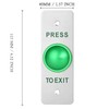 Push to Exit Button，IP68 Waterproof 304 Stainless Steel Panel Round