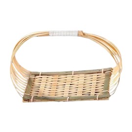Bothyi Handwoven Fruit Basket Serving Tray Multiuse Storage Stand Bamboo Fruit Basket for Tools Store Celebration Countertop Kitchen