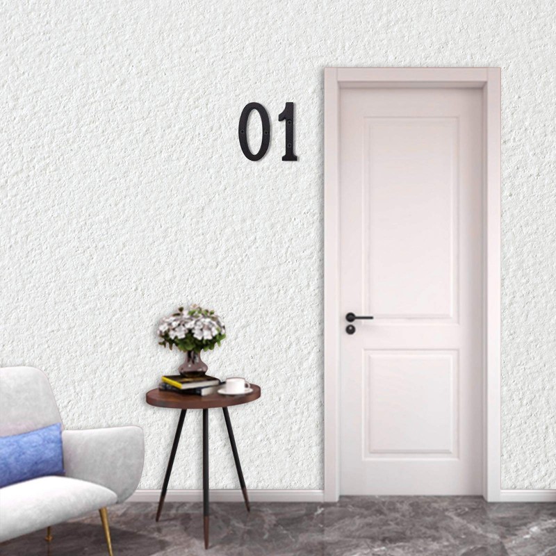 INCREWAY Cast Iron Numbers 3" Black Retro Metal Numbers for