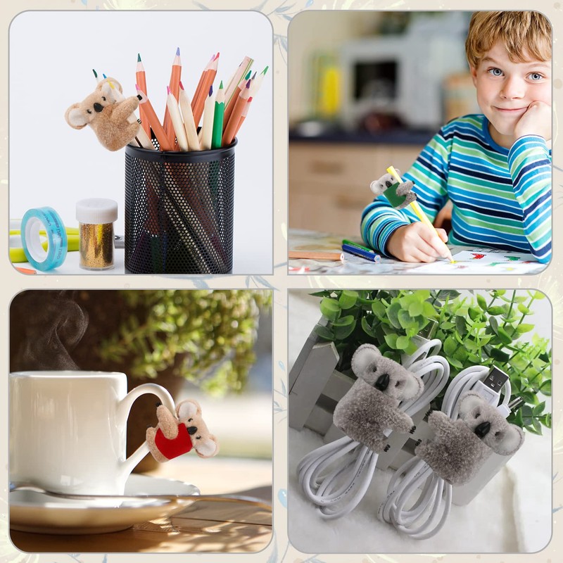 BENBO Koala Clips, 12 Pcs Cute Kangaroo Pencil Buddies -