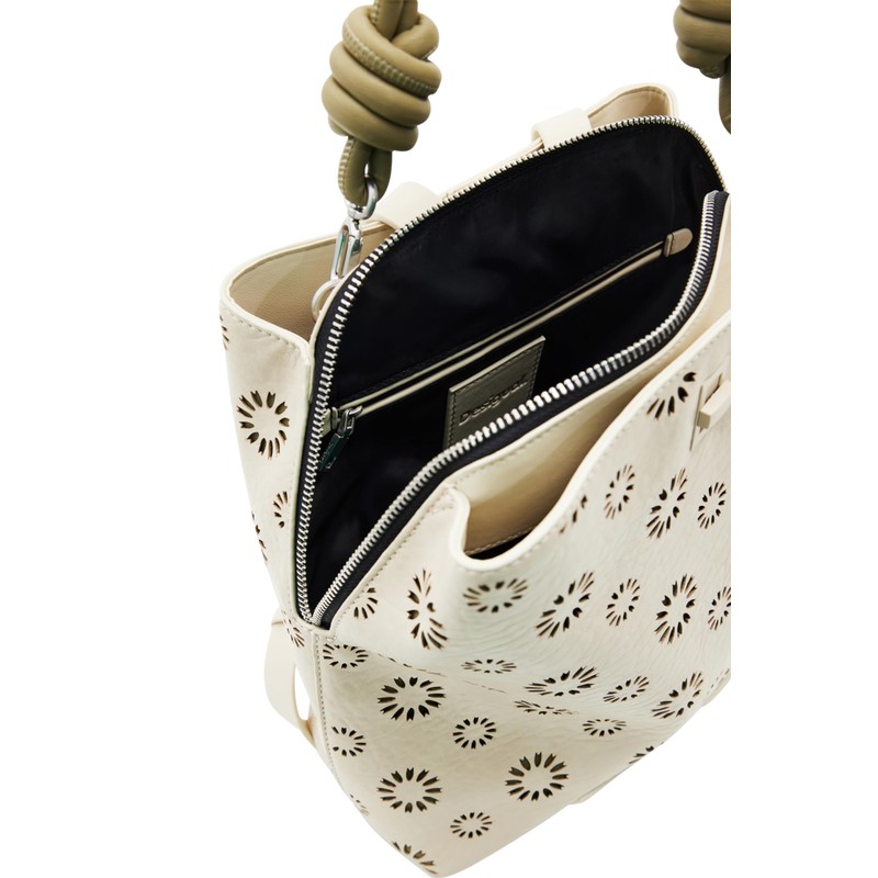 Desigual Women's Back_amorina Sumy M Accessories: Mini Polyurethane Backpack, White