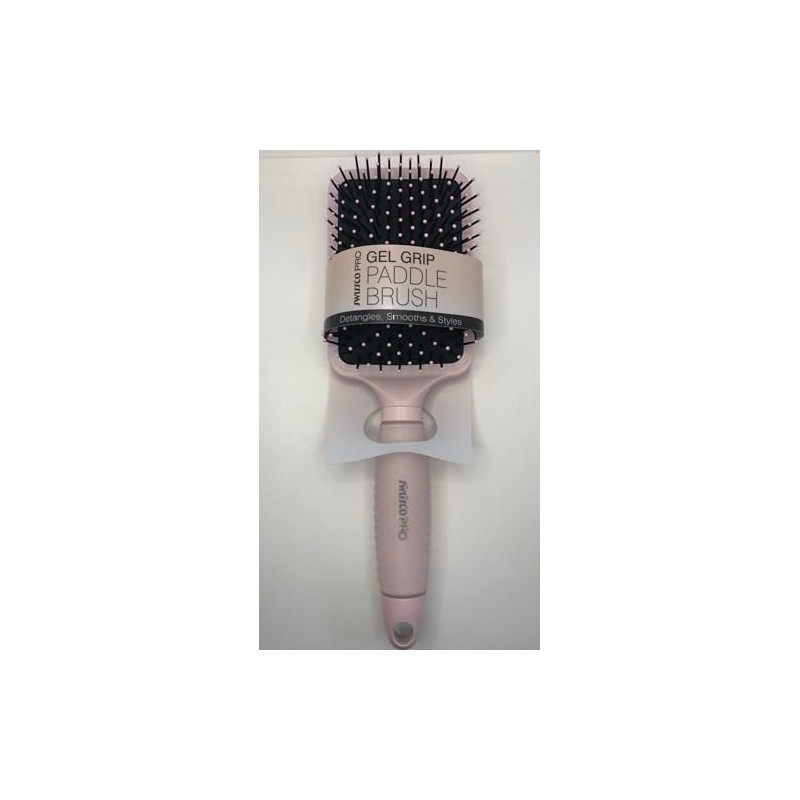 Swissco Pro Gel Grip Paddle Hair Brush Gloss (Ballet Pink