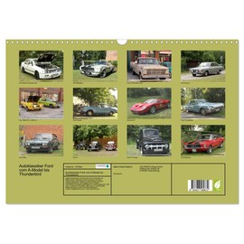 Autoklassiker Ford vom A-Model bis Thunderbird (Wandkalender 2026 DIN A3 quer), CALVENDO Monatskalender