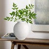 YSNN White Ceramic Large Vase, Round Modern Ceramic Vases,Tall Vase