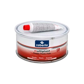 Roberlo Multiplast Lightweight Body Filler + Hardener | Professional Auto Body Repair Kit for Plastic & Metal | Fast Drying, Easy Sanding, Smooth Finish