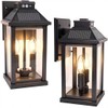 Solar Porch Lights Outdoor: Solar Wall Sconce Lights with Motion