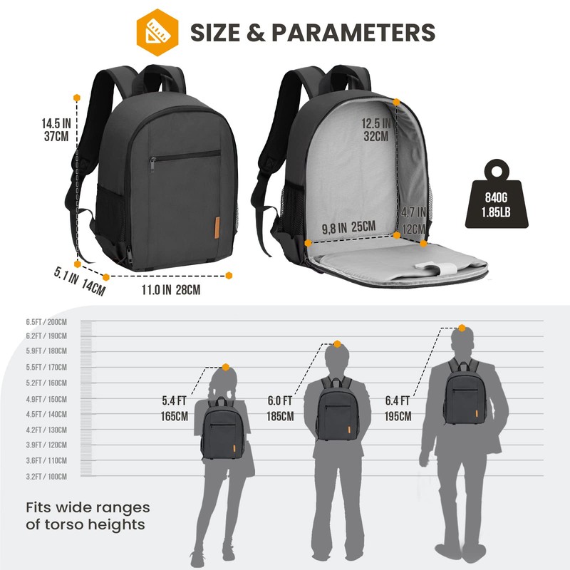 TARION TARION Camera Backpack Bag Small - Professional DSLR Camera