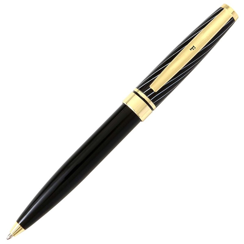 La carterie 76000826 Ballpoint Pen Set Black & Gold with