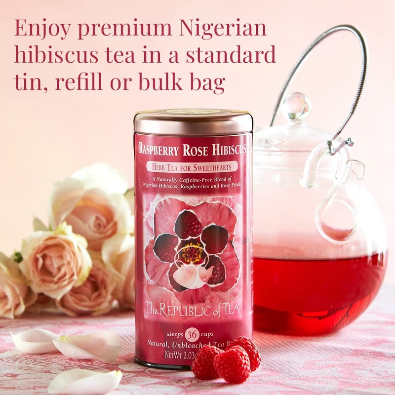 The Republic of Tea - Raspberry Rose Hibiscus Tea, 36
