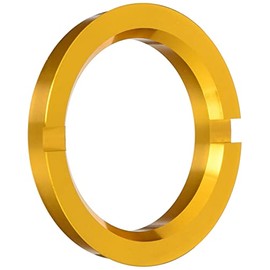 KYO-EI INDUSTRIAL CORPORATION Hub Centric Ring, 2.9 inches (73 mm) / 2.2 inches (56 mm), Extruded Rim Lip, Aluminum, Color: Gold, Set of 2