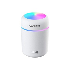 EVERIZ Ultrasonic Humidifier - USB Powered, High Humidity Output, Convenient for Home Use - Color: Black