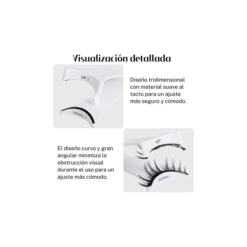 Kit De Pestaras Magneticas Reutilizables Con Aplicador 2pars