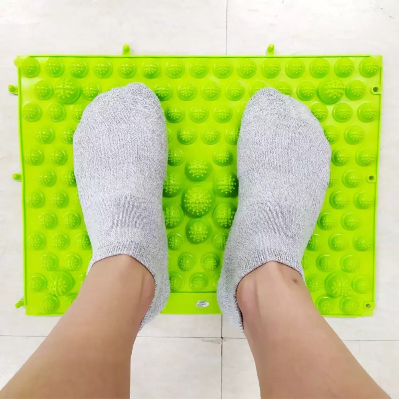 조립식 지압판(그린) 발 블럭 Assemble-Type Reflexology Block (Green) Foot Block