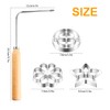 4Pack Metal Waffle Mould Set Durable Rosette Cookie Bunuelos Tool
