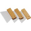 SCHULLER Notched trowel with wooden handle, width 180 mm, pointed