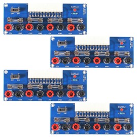 D-FLIFE 4pcs XH-M229 24 Pin Benchtop Power Board Computer ATX Power Supply Breakout Adapter Module Desktop Computer Chassis Power Supply ATX Transfer Board 12V 5V 3.3V