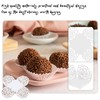 50 PCS Chocolate Candy Cups, Paper Truffle Cups Flower Truffle