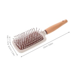 OATIPHO Paddle Brush with Wooden Handle Massage Comb for Women Men Lightweight Hair Grooming Tool Chic Design for Smooth and Static Hair Care