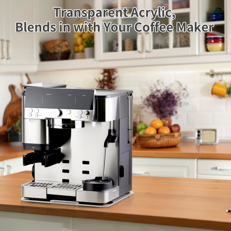 Appliance Slider Compatible with Ninja Espresso Machine, Transparent Acrylic Sliding