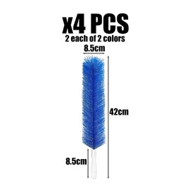 4 Pieces Of Multi-Function Dust Removal Brush, Bendable Cleaning Brush, Gap Cleaning Tool, Suitable For Ceiling, Fans, Corners (Blue, Gray).