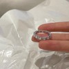 Crymystal Boho Crystal Ring for Women Paved Cz Knuckle Ring