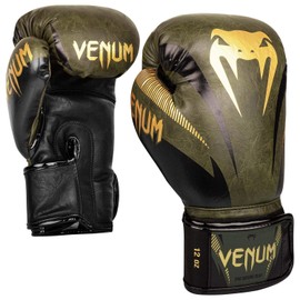 Venum Impact Boxing Gloves - Khaki/Gold, 10 oz