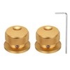MECCANIXITY 2 Pcs Aluminium Potentiometer Knobs, 1/4" (6mm) Universal Volume