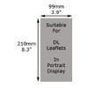 Taymar 2C112 DL Leaflet Dispenser with 2 Side by Side