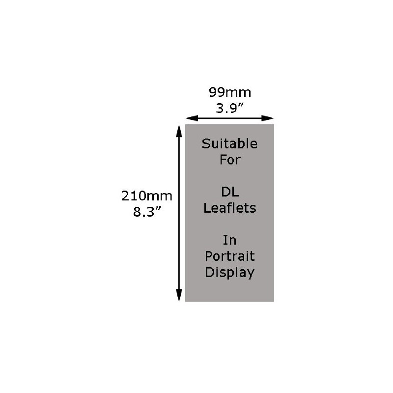Taymar 2C112 DL Leaflet Dispenser with 2 Side by Side