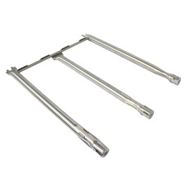 Hongso 69787 18 Inch Stainless Steel Burner Tube Set Kit Replacement Parts for Weber Spirit I & II 300 Series E310 S310 E320 S320 E330 S330 SP330 (Front Control Panel) Including Weber II GS4 Gas Grill