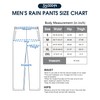 33,000ft Packable Rain Pants for Men Waterproof Hiking Pants Lightweight
